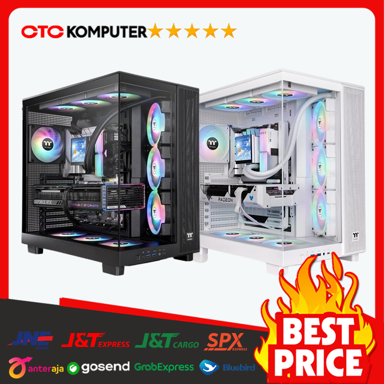 THERMALTAKE VIEW 380 XL TG ARB - PC CASE | ATX,MICRO ATX,MINI ITX | MID TOWER - CASING PC GAMING