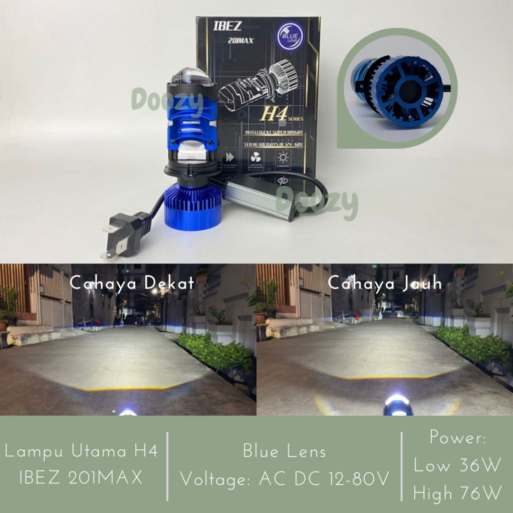 IBEZ 201MAX Lampu Utama H4 LED