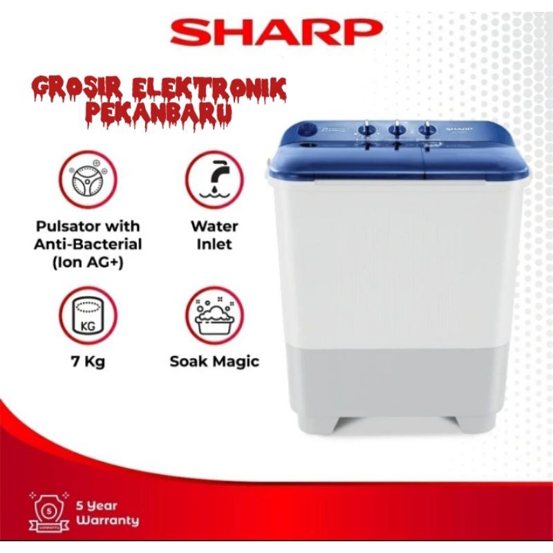 MESIN CUCI SHARP 7KG ES-T75NT