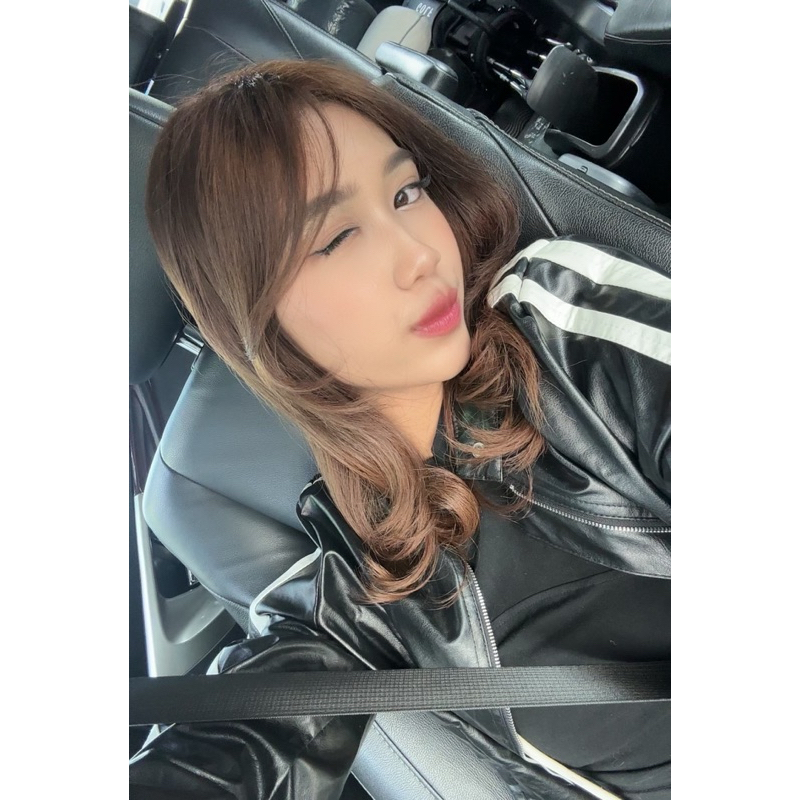 lolica leather stripe jacket