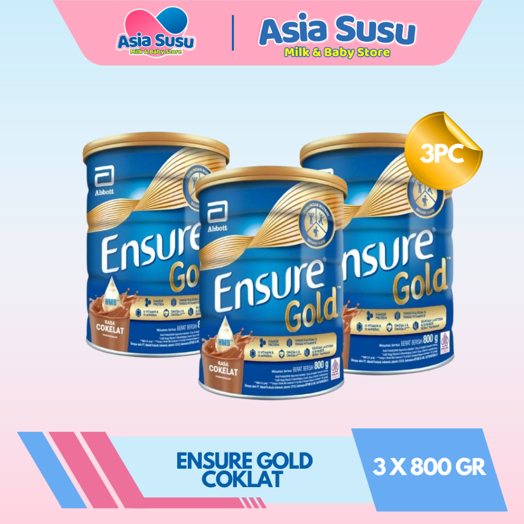 

BUNDLE 3 - ENSURE GOLD VANILA / COKLAT 800GR 3PC