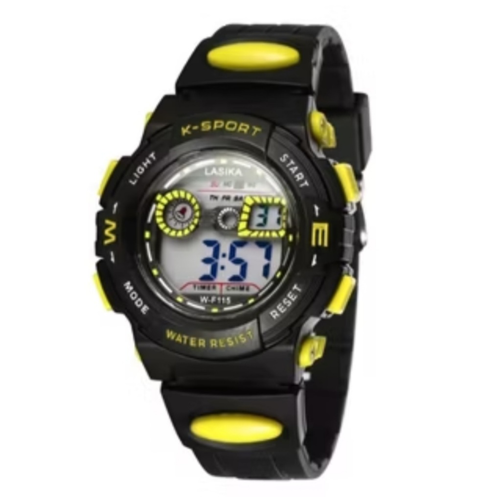 Jam Tangan Fashion Anak-anak Laki-laki Bahan Rubber MOdel Digital