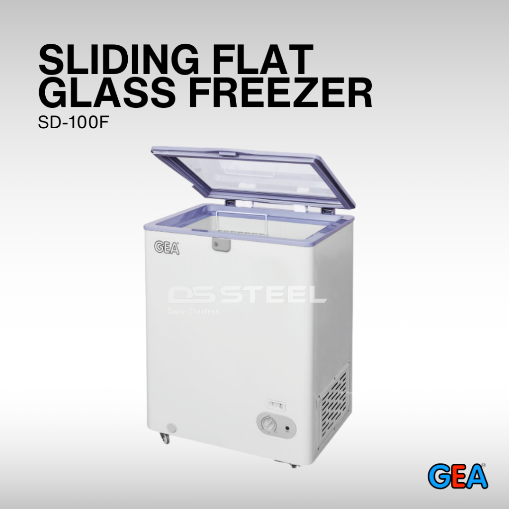 SLIDING FLAT GLASS FREEZER GEA SD-100F