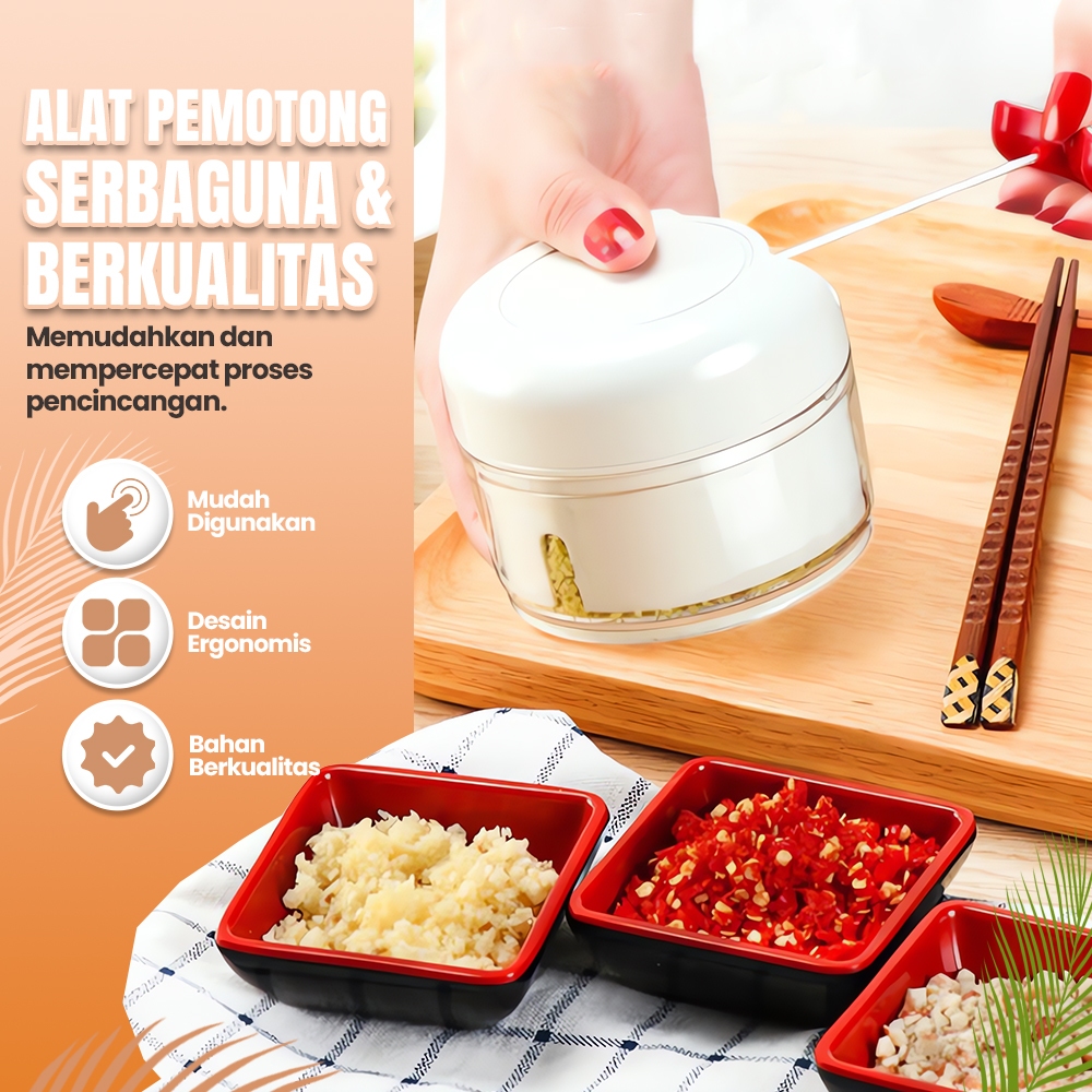 Alat Penumbuk Bawang Putih Mini Rumah Tangga Pemotong Sayur Manual Kecil Dapur Penumbuk Bawang Putih