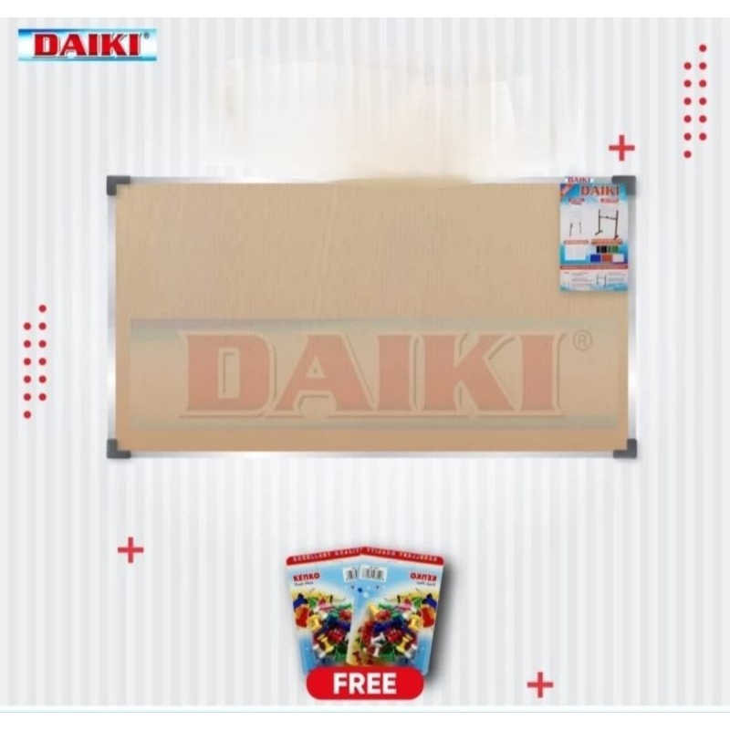 

Daiki Soft Board / Cork Board Classic Gantung uk 60 x 100 cm / 60 x 120 cm.