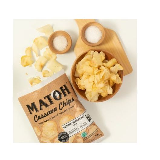 

Matoh - Cassava Chips GF Manis Asin 75Gr