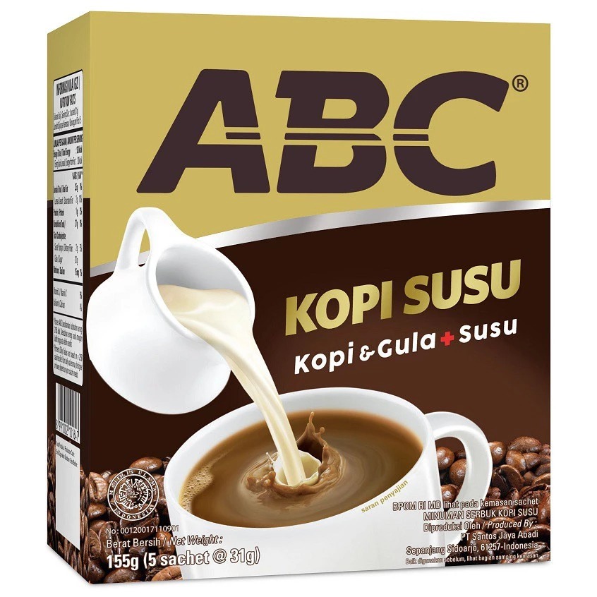 

Kopi ABC Susu Isi 5 Sachet