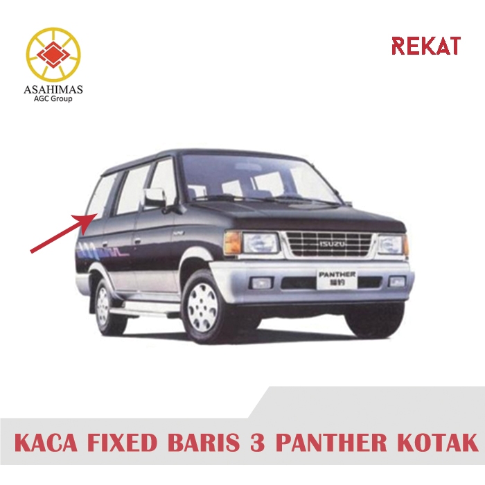 KACA SAMPING BELAKANG ISUZU - PANTHER KOTAK - PANTHER GEN 1 - PANTHER LAMA - ASAHIMAS OEM - KACA MOB