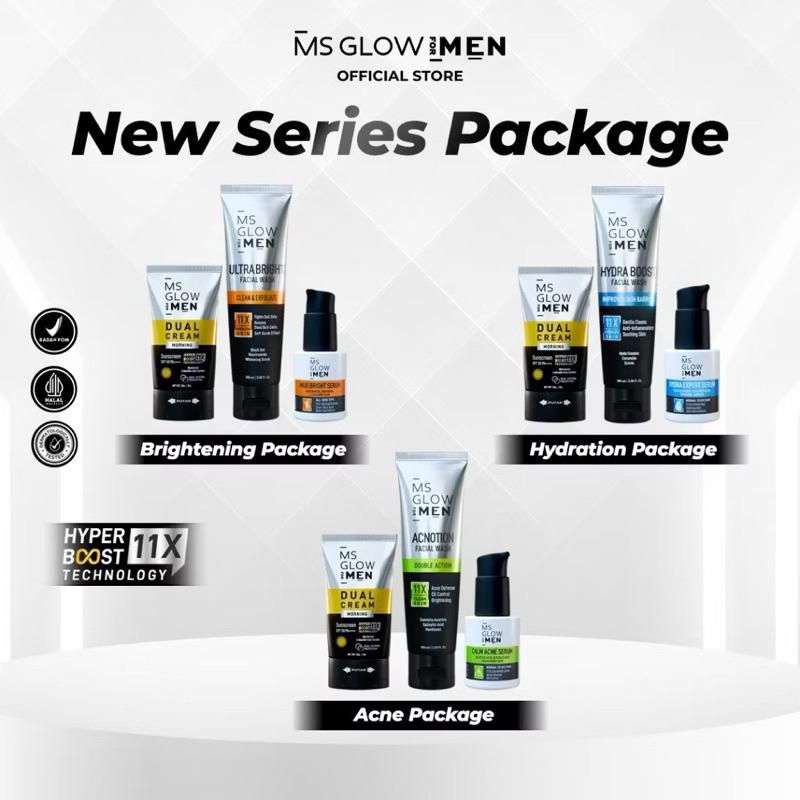 MS Glow Men Skincare Pria Asli BPOM - Untuk Kulit Berminyak & Kering