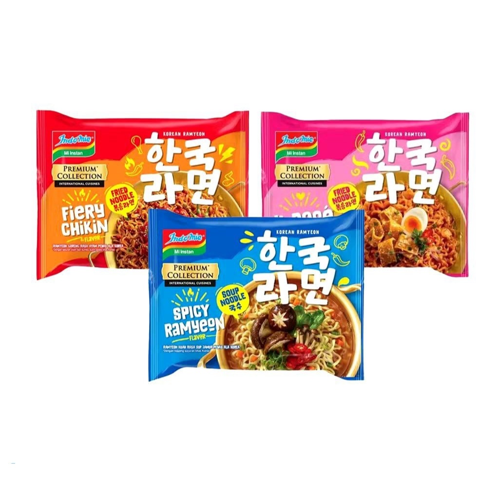 

Indomie Korean Premium 85 G.R | 94 G.R - K Rose | Spicy Ramyeon | Fiery Chicken Mie Goreng KOREAN RAMYEON MIE VIRAL