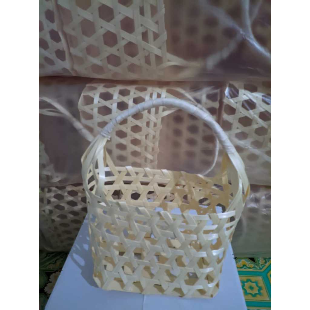 Keranjang Rotan / Anyaman Bambu / Tas Keranjang Hampers Bambu / Keranjang Rotan