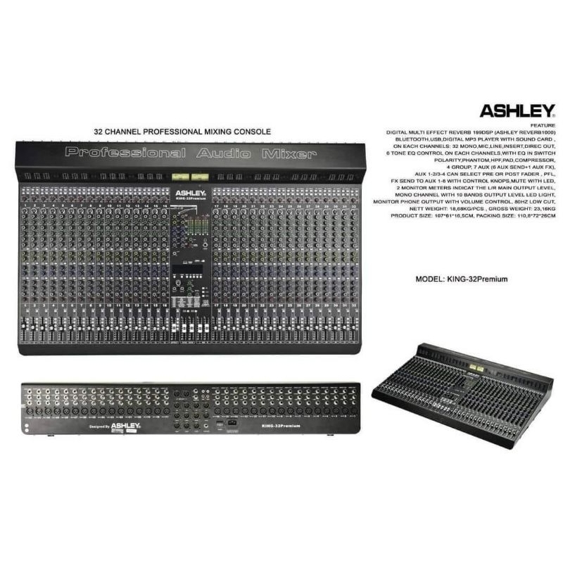 Mixser Ashley King 32 Premium Power Suply Luar