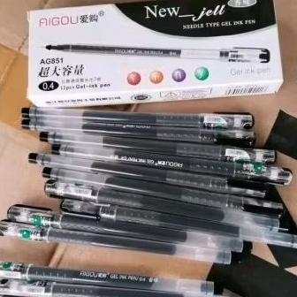 

[1 PACK] PROMO PULPEN GEL AIGOU/ OHAYOU ZUIXUA NEW JELL ISI 12pcs-PULPEN 0,4