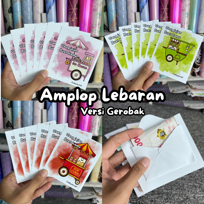 

6Pcs Amplop Gerobak / Amplop Lebaran / Angpau Lebaran / Amplop Idul Fitri