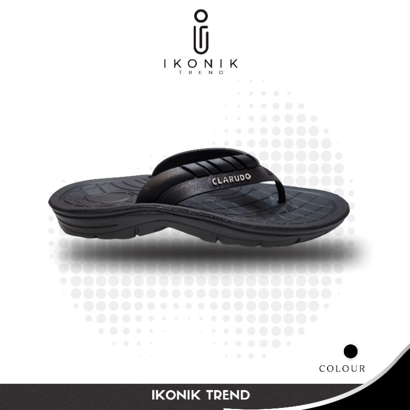 Sandal Jepit Pria Dewasa Hitam Karet | Sandal Pria Nyaman | Sandal Jepit Karet Ringan