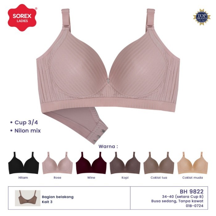BRA SOREX WIRELESS NON KAWAT BRA TANPA KAWAT BH SOREX