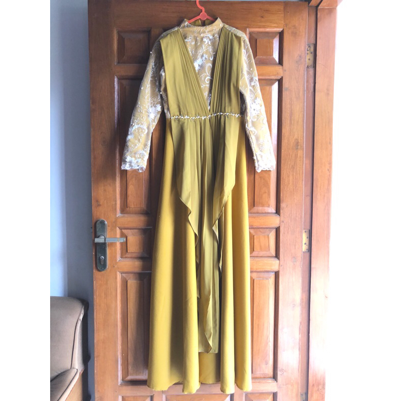 (pl) gamis kuning mustard