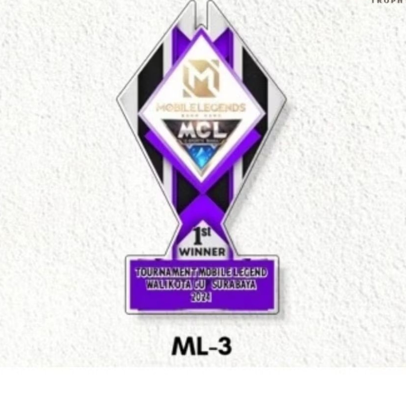 Piala Mobile Legend Plakat Mobile Legend Akrilik Custom Plakat E sport