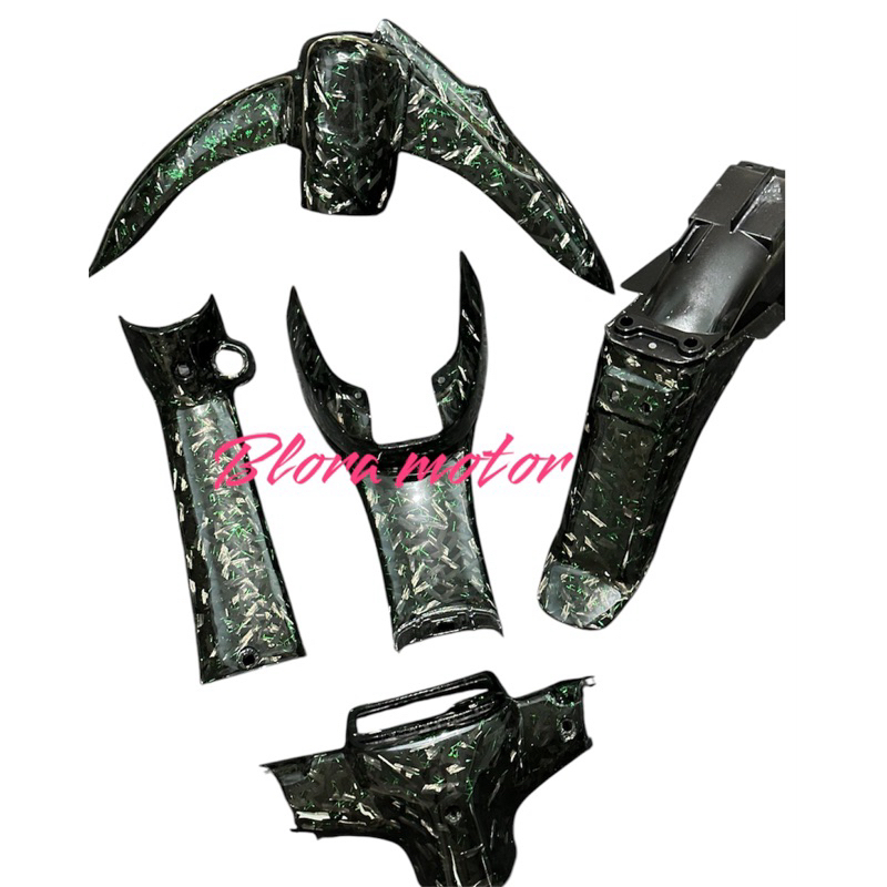 body kasar fizr original carbon forget hijau