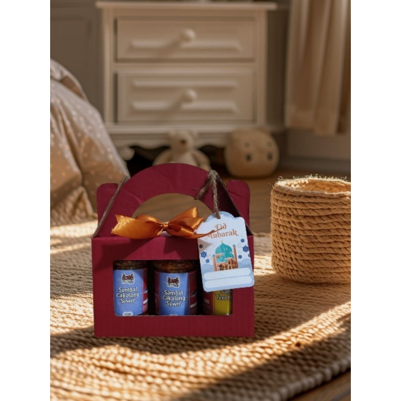 

Paket Parcel Hampers Sambal Teri Cakalang Cumi 3 Botol