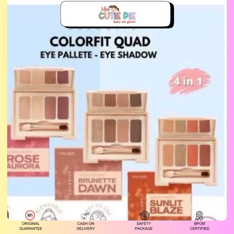 WARDAH-COLORFIT QUAD EYE PALLETE-Eyeshadow