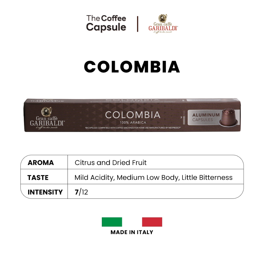 

GRAN CAFFE GARIBALDI COFFEE - Colombia [Kopi Kapsul Nespresso Compatible]