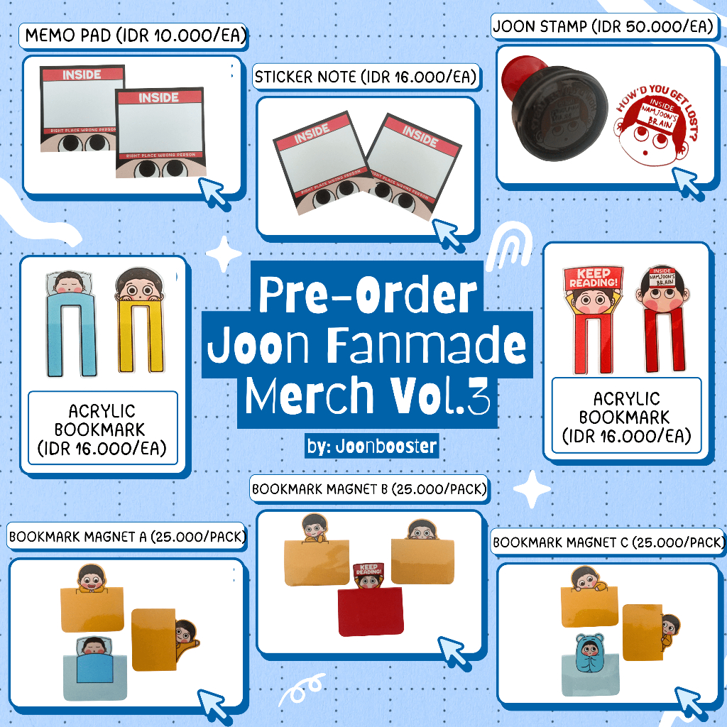

NAMJOON BTS BOOKMARK FANMADE MERCH (Ready Stock)
