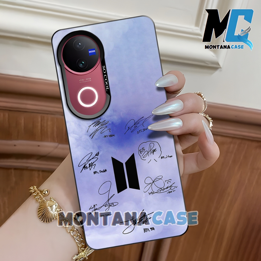 MONTANA CASE - SoftCase So Cool Vivo V50 5G - Casa Fusion Motif BTS Silicone Microfiber Softcase Viv