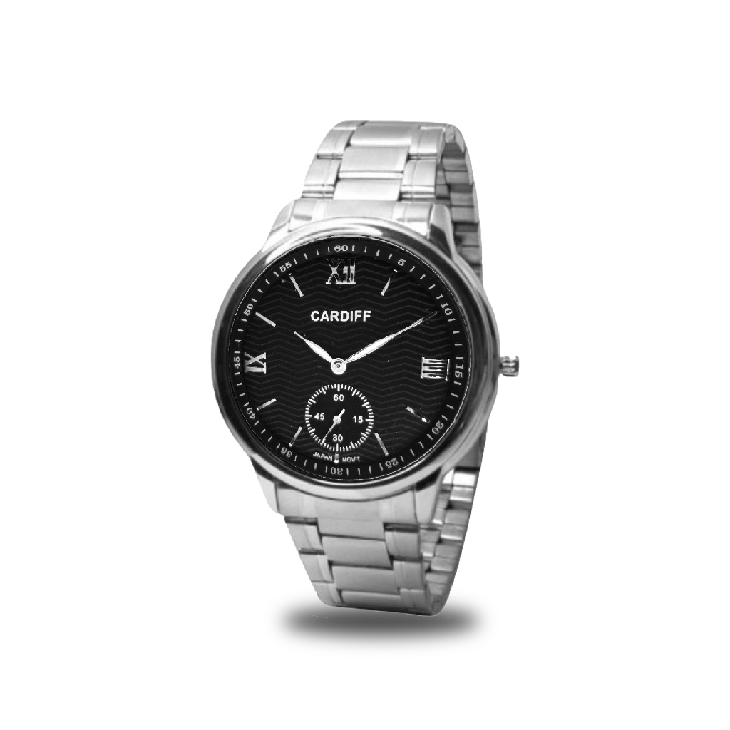 CARDIFF ANALOG G 7142 jam Tangan Pria Water Resisst 3 ATM
