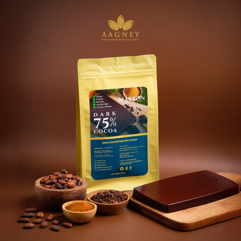 

Couverture Dark 75% Cocoa 1 kg - Aagney Cocoa