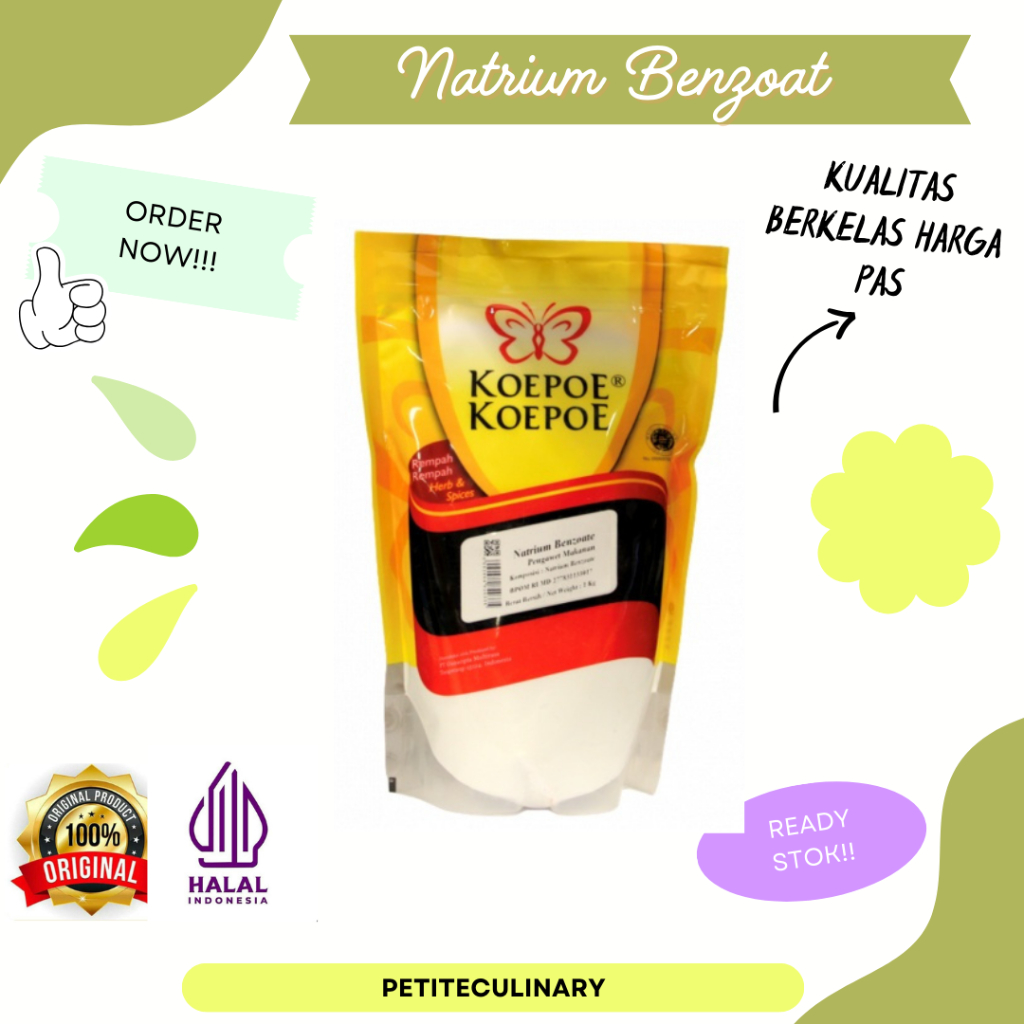 

Koepoe Koepoe Natrium Benzoat 1 Kg Pengawet Makanan Minuman Halal