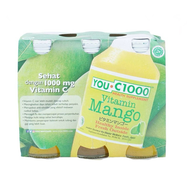 

Minuman Ringan You C1000 Manggo 6x140 ml