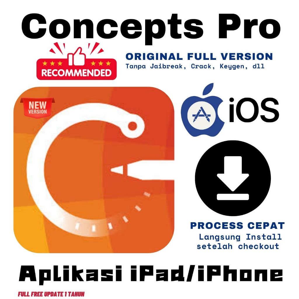 Concepts for iOS – Aplikasi Sketsa & Desain Fleksibel untuk iPhone dan iPad