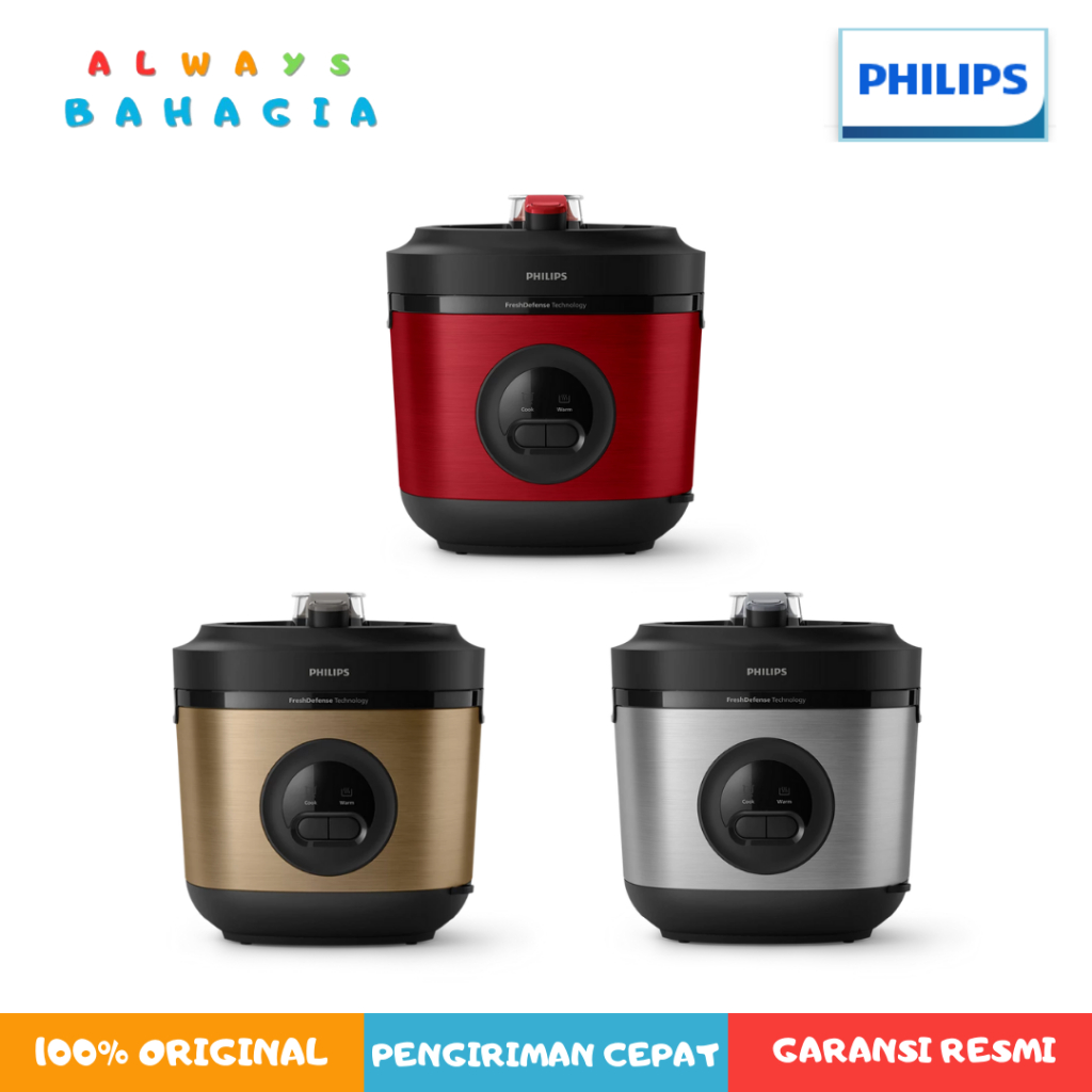 Philips HD3211 Rice Cooker Magic Com Stainless Premium