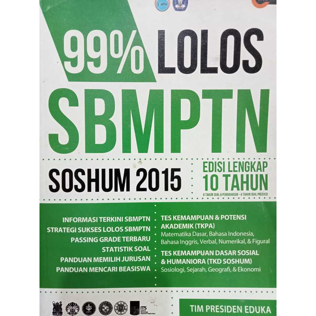 BUKU 99 PERSEN LOLOS SBMPTN SOSHUM 2015