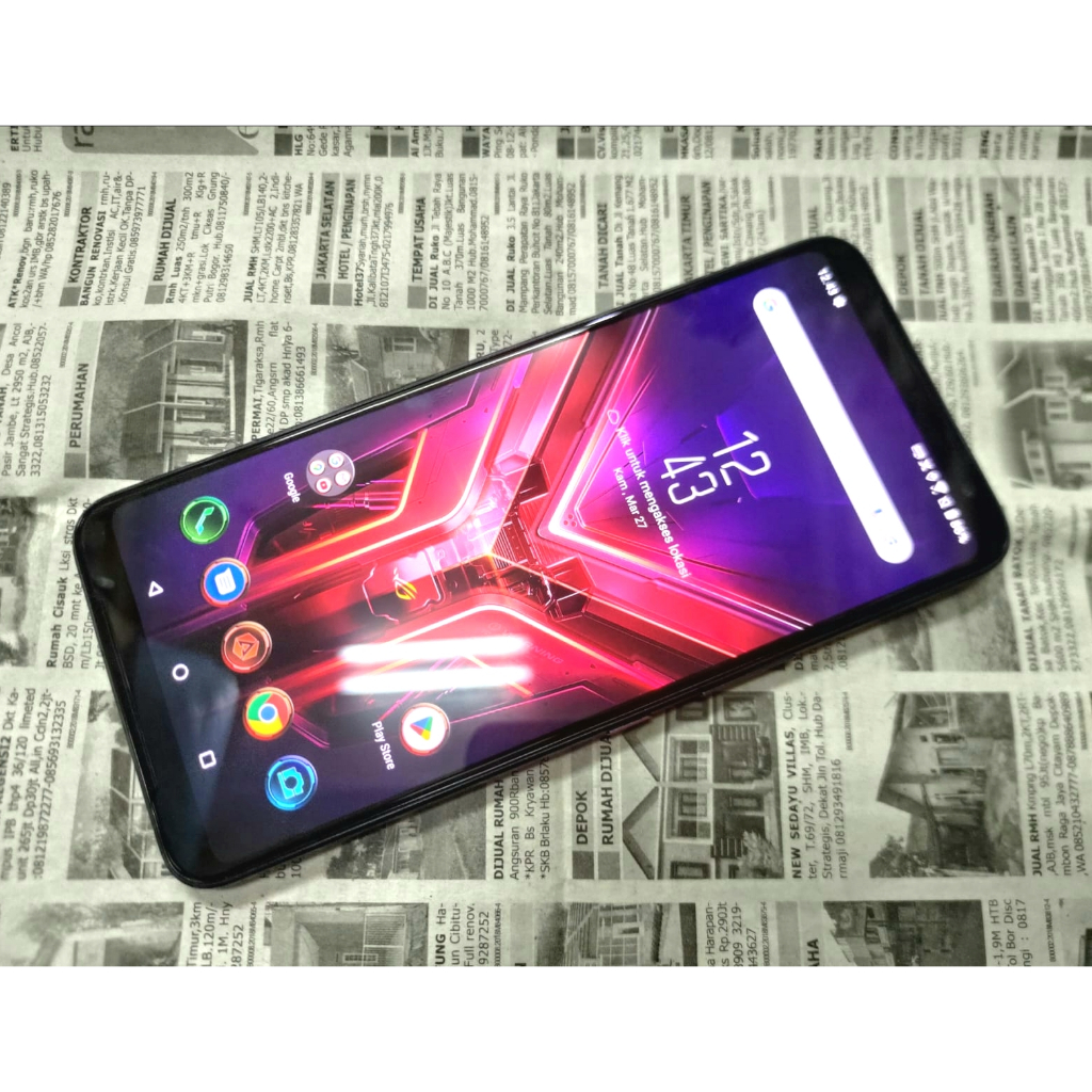 Hape Gaming ASUS ROG Phone 3 ROG 3 5G RAM 16/512 Seken Mulus Minusan Signal Anti Begal