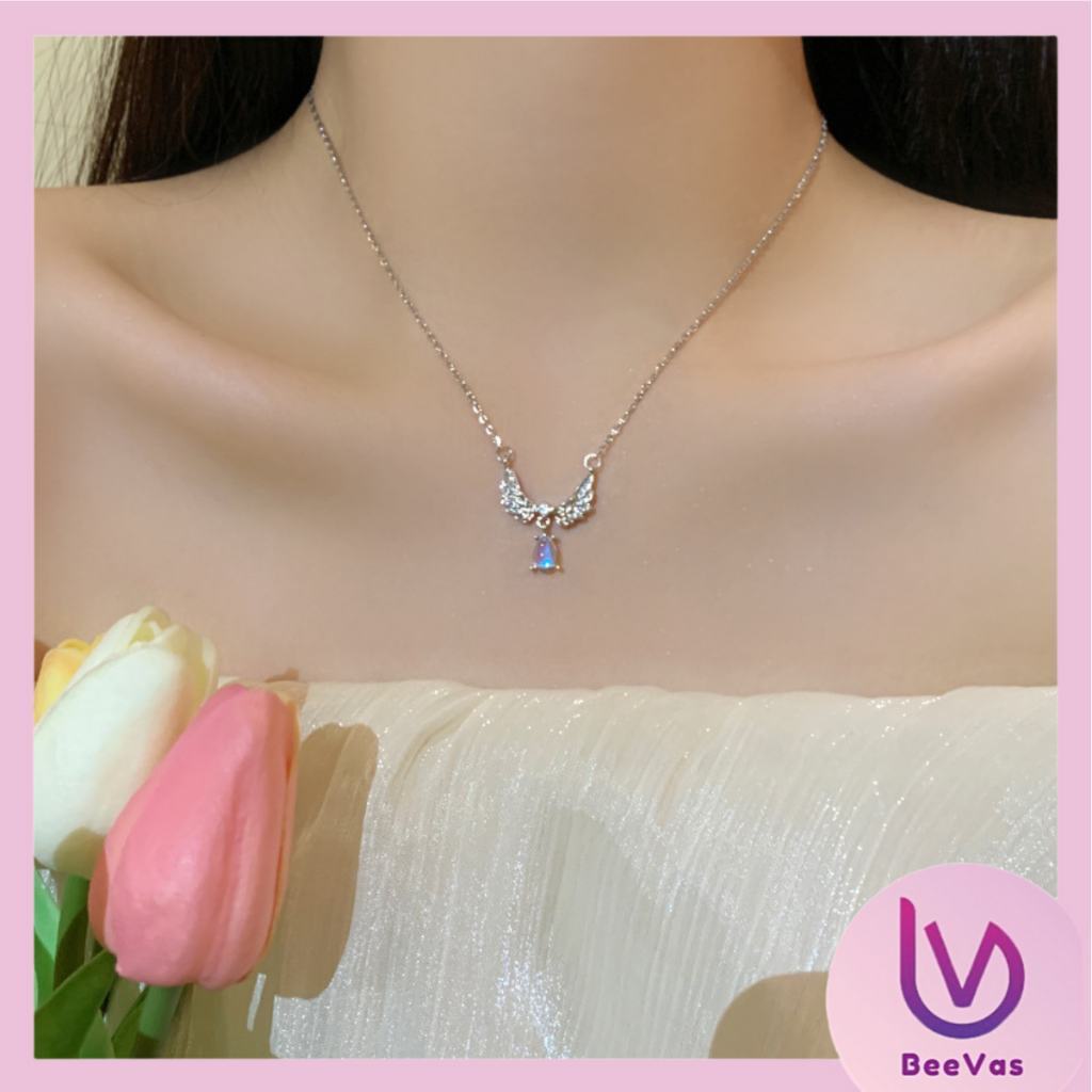 CUCI GUDANG KL Kalung Liontin Mutiara Wanita Perak Gaya Vintage Summer Butterfly Necklace