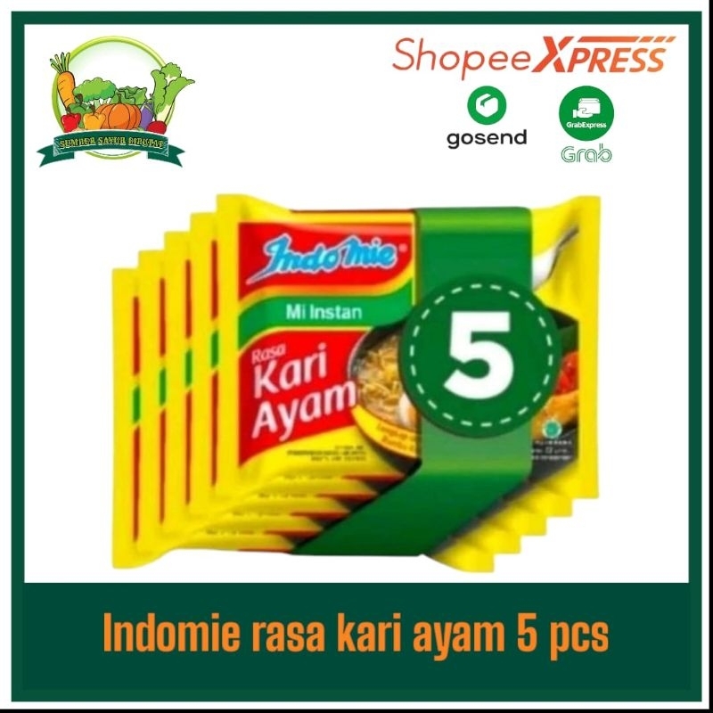 

Indomie rasa kari ayam 5 pcs - KIRIM INSTAN