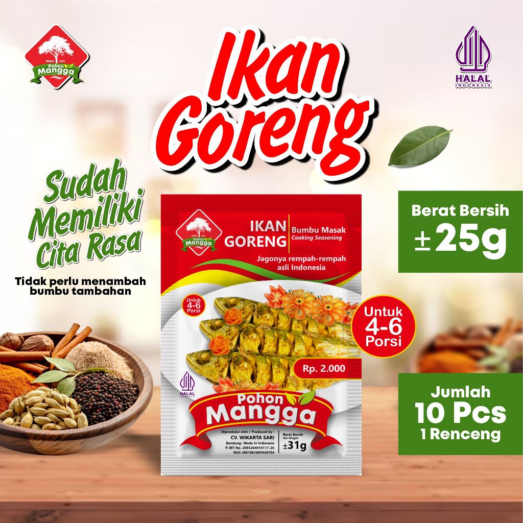 

Bumbu Ikan Goreng Cap Pohon Mangga