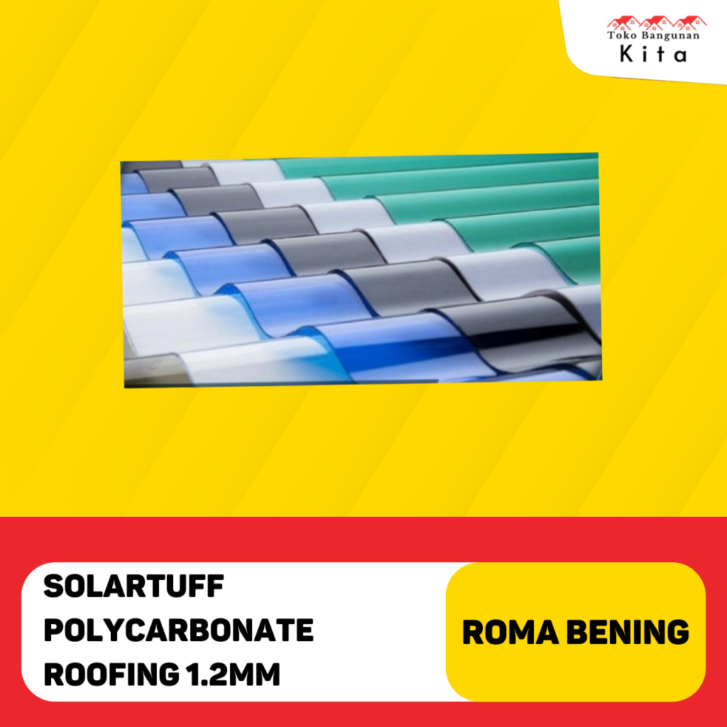 Solartuff Polycarbonate Roofing - ROMA (clear)