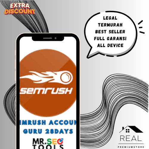 Semrush Pro / Guru all in one SEO Tools alternatif Ahrefs - Jangka waktu 1 Bulan / 30 day Full Akses