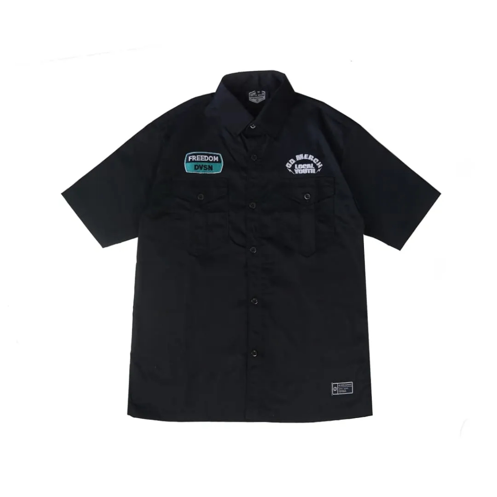 GD Merch - Workshirt GD Merch Black Series | Kemeja Distro Pria | Workshirt Pria Wanita | Workshirt 