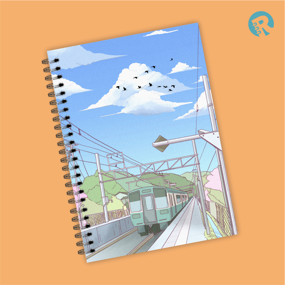 

Ringbook Softcover A5 Buku Catatan Garis/Polos jepang 2