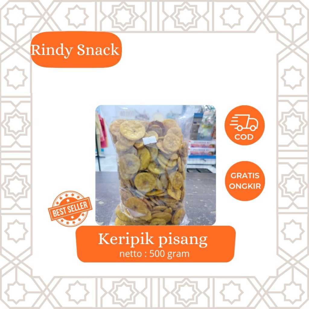 

KERIPIK PISANG BULAT 500gr. RASA DIJAMIN MANIS ENAK DAN BIKIN NAGIH!!