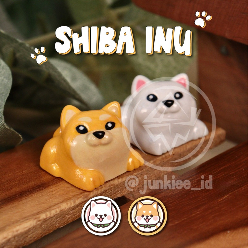 Shiba inu artisan keycaps dog japanese pet keycaps for mechanical keyboard
