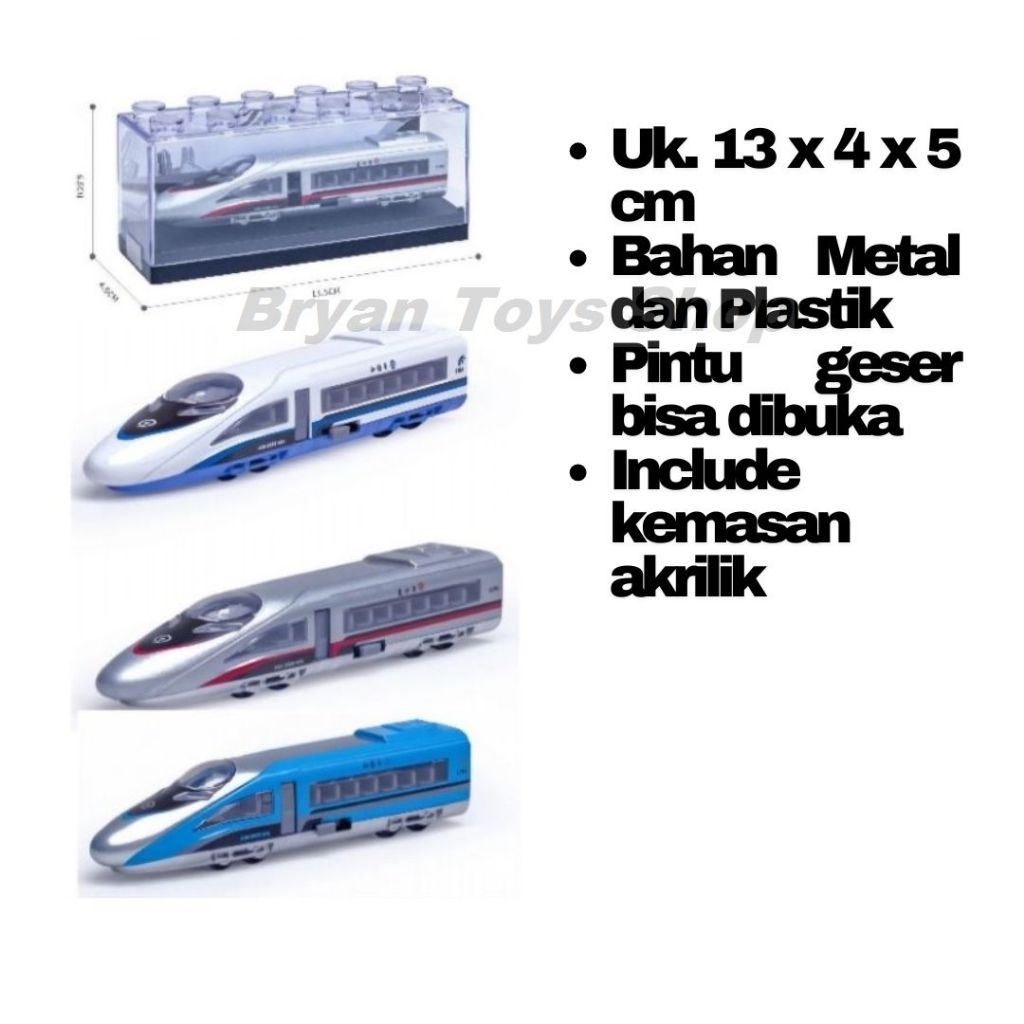 Diecast Miniatur Mobil Mainan Kereta Api Cepat Jepang Case Akrilik Murah Mainan Anak Bahan Besi Allo