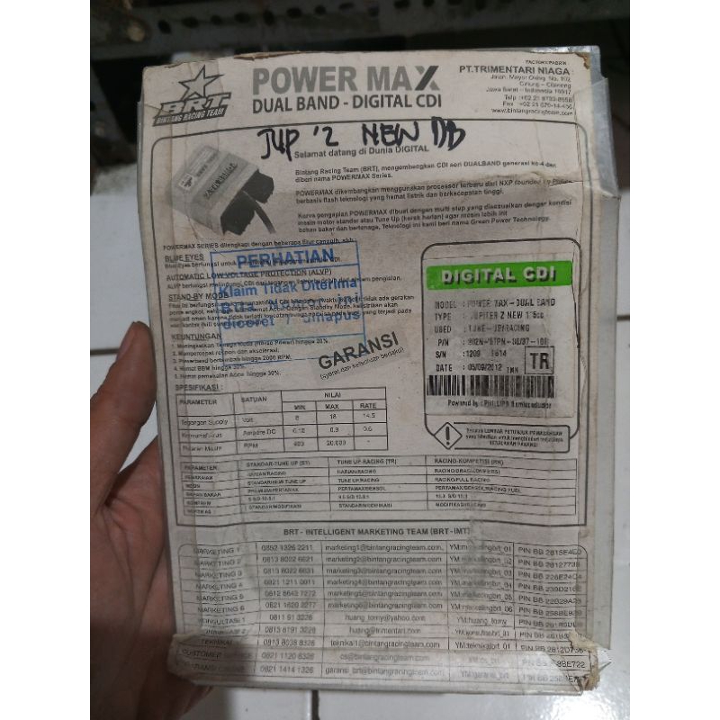 CDI BRT dual band CDI racing Jupiter z new 115, Jupiter robot