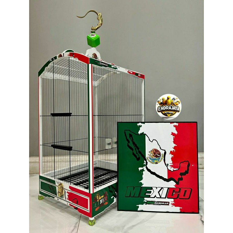 BRO SANGKAR | SANGKAR GEPENGAN 38×43 CM RUJI SENAR SANGKAR BRO DECAL MEXICO
