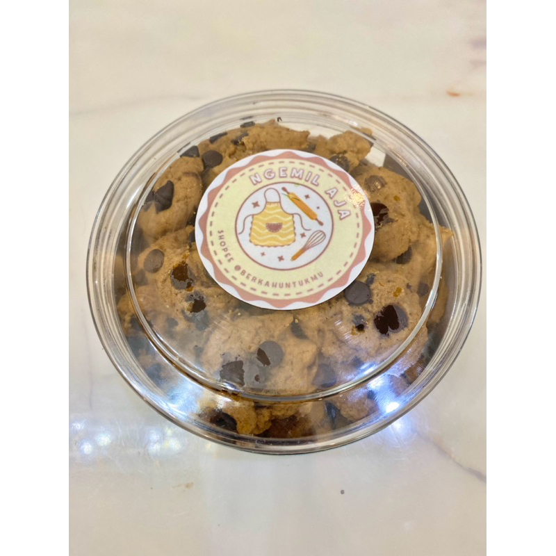 

(TANPA PENGAWET) Kue Cookies Choco Cip Premium per toples 500gr Kue Hari Raya Lebaran Idul Fitri 500 gram Chocolate