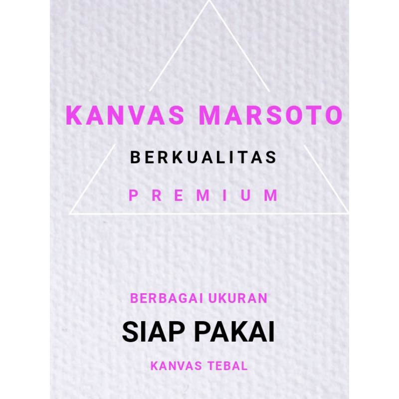 

(Promo)Kanvas lukis MARSOTO ukuran 100x120cm-140x80cm-135x85cm Kanvas Marsoto. kanvas siap pakai